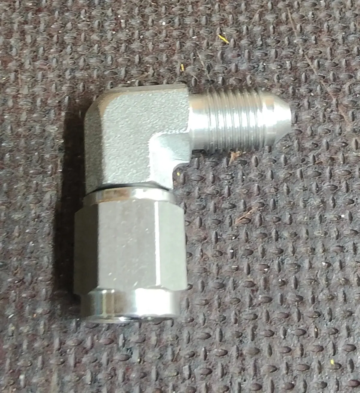 3/8 Unf Stainless Steel Male To Female Swivel 90° Fitting 1