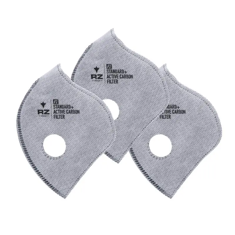 Universal Dust / Pollution Mask F1 Active Carbon Replacement Filter By Rz Mask - 3-Pack 1