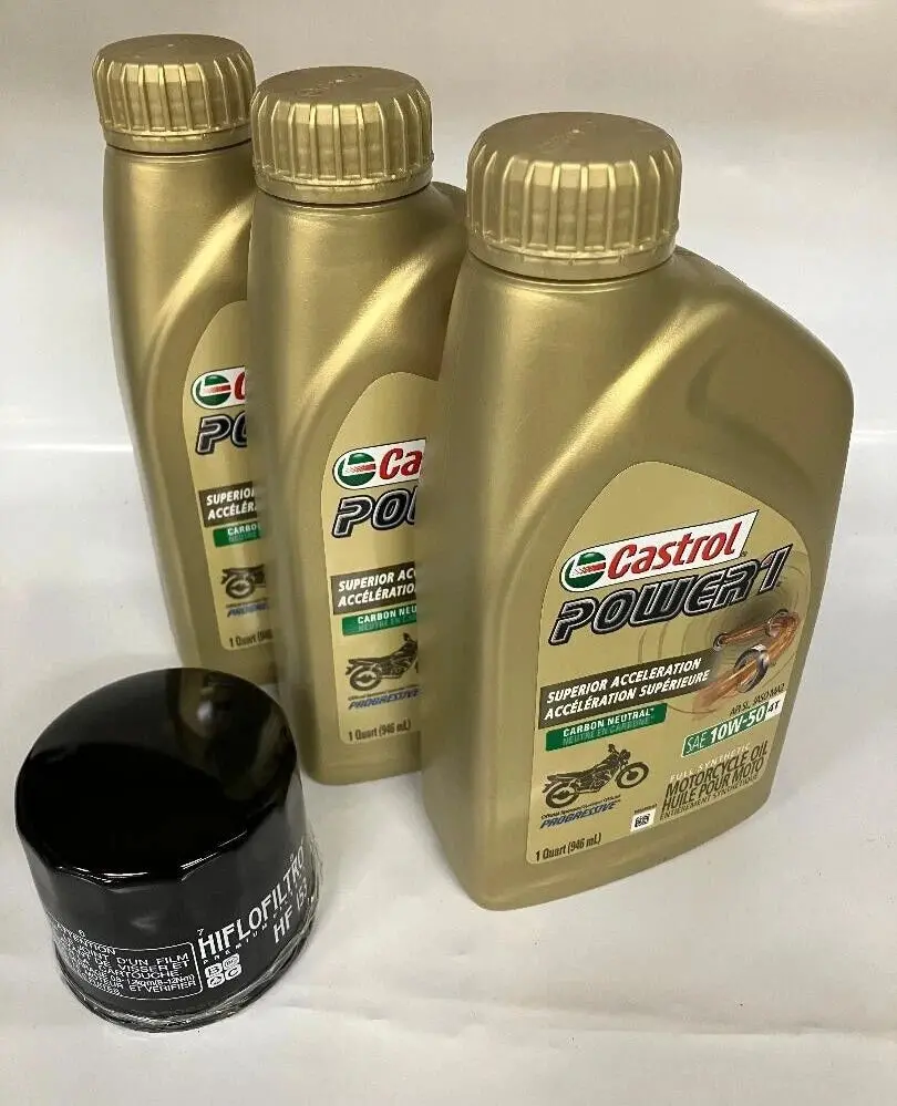 Castrol Full Synthetic Oil Change Kit For Ducati 350–696Cc Motorcycles – Monster, Scrambler, Pantah, F3 – Includes Filter 1