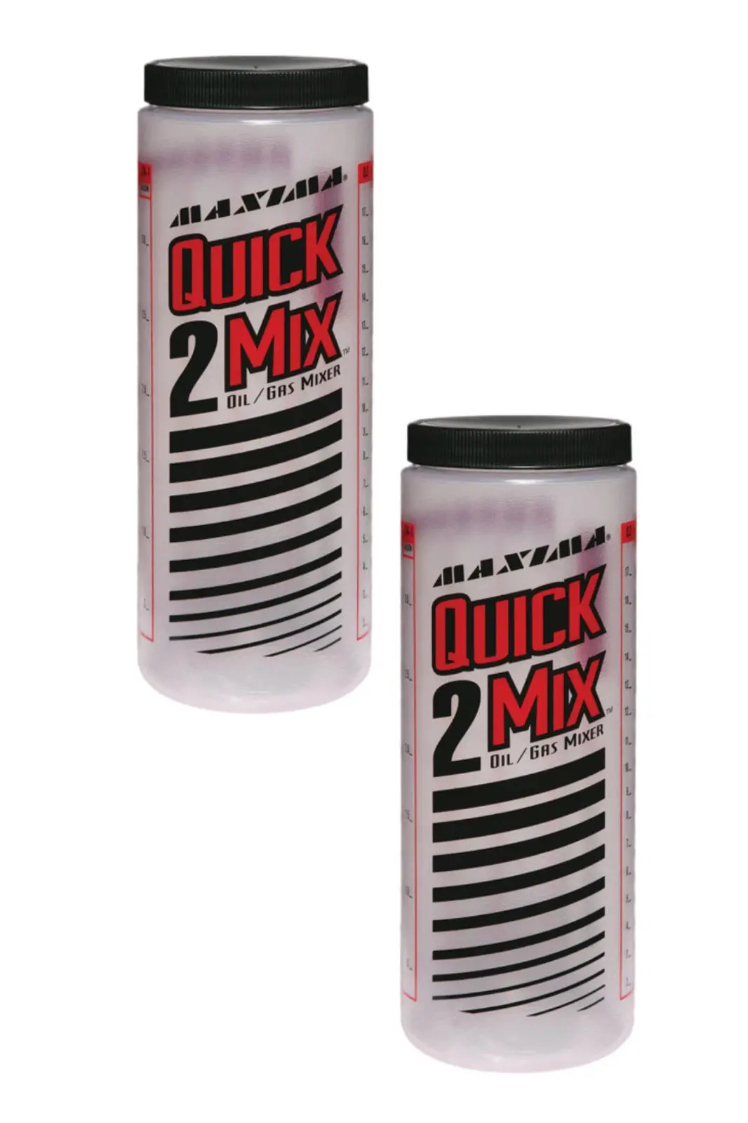 2‑Pack Maxima Quick 2 Mix 2‑Stroke Oil Ratio Measuring Cups  Pre‑Mix Mixer With Lid 1