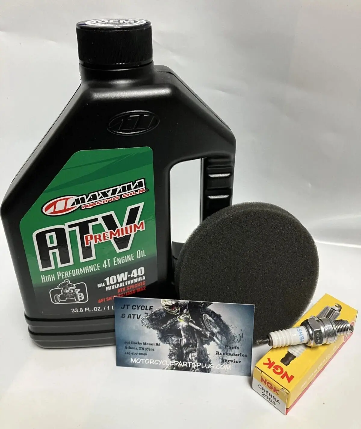Suzuki Ltz50 Quadsport (2006–2023) Premium Oil Change & Tune‑Up Kit  Maxima 10W‑40 + Ngk Spark Plug + Air Filter 1