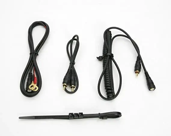 Snowmobile Heated Helmet Visor Power Cord Wiring Kit – Rca Connector  Battery Lead, Quick‑Disconnect & Coiled Cord 1
