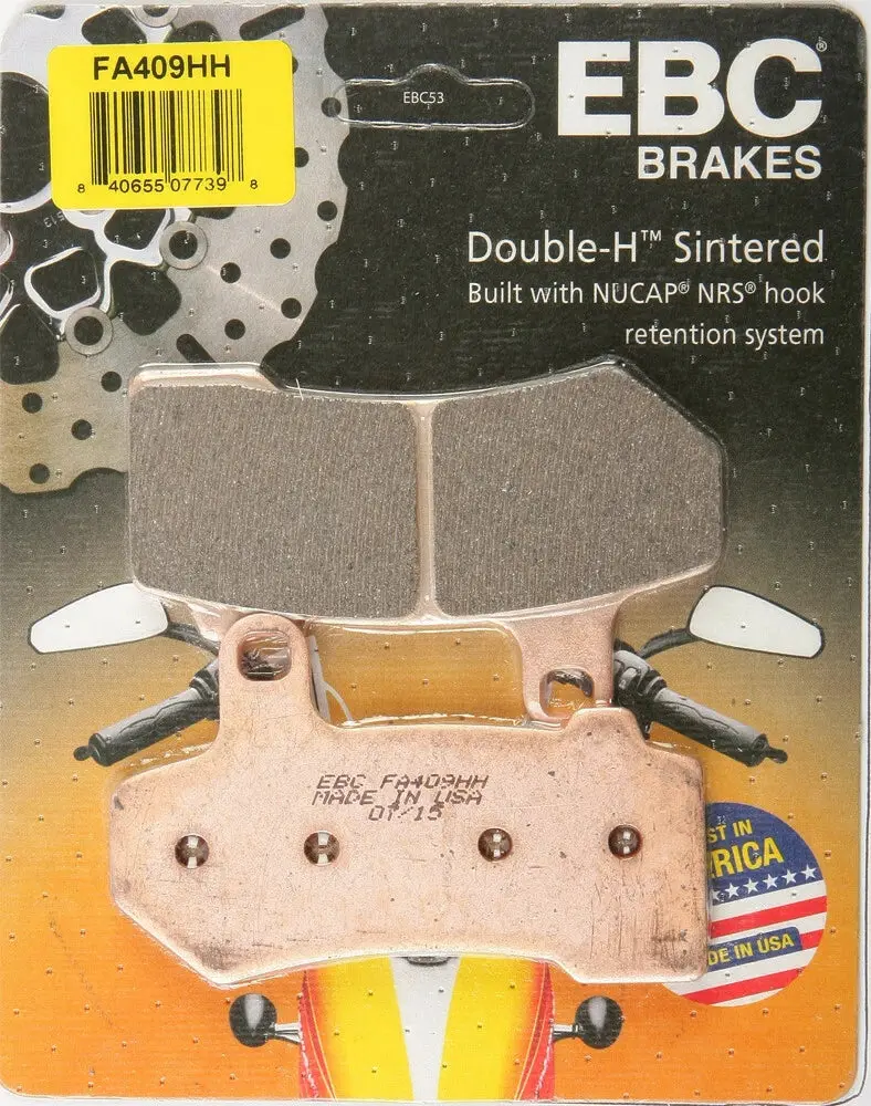 Ebc Sintered Brake Pads Set Pair Fa409hh – Harley-Davidson Touring, Cvo & V‑Rod 1