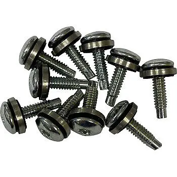 Drag Specialties Fuel Pump Top Plate Hardware Torx Screw Kit For Harley 01-17 Softail Fxst, Heritage Flst, 02-07 Electra Glide Flht, Road King Flhr, Street Glide Flhx, Road Glide Fltr Repl.# 1311D Button-Head With Seal Washer - 1/2"10 Pack 1311D 1