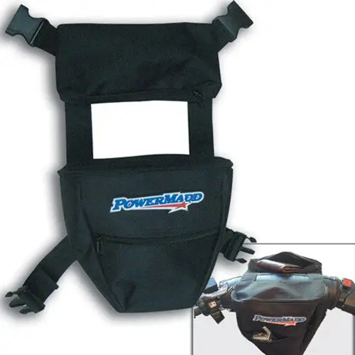 Powermadd Handlebar Riser Bag Universal Storage Bag – Fits Atv, Motorcycle, Bicycle, Snowmobile 1