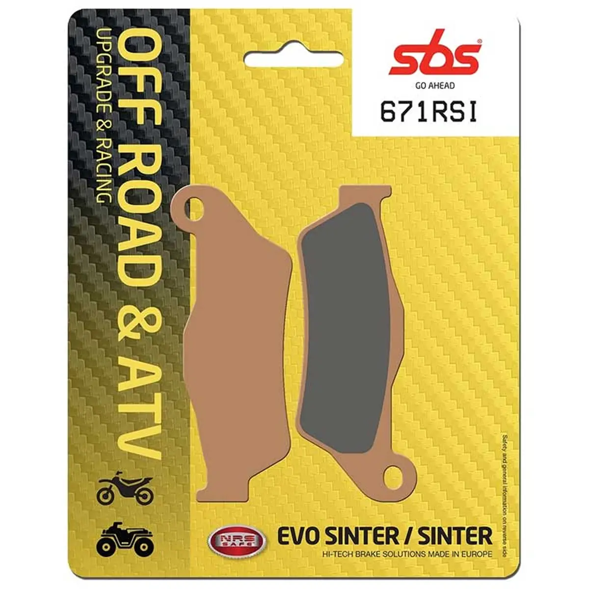Sbs Sintered Brake Pads - 671Rsi 1
