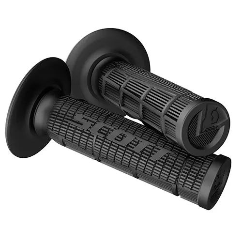 Scott Radial Half Waffle Grips Set Mx Motorcross Dirt Bike Twist Throttle 7/8" 1