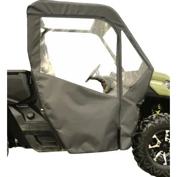 Seizmik Soft Cab Enclosure Back With Roll / Zip‑Up Upper Doors – Fits Can‑Am Defender (2016–2023) – Marine‑Grade Canvas & Aqua‑View Vinyl 1