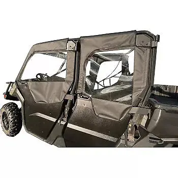 Seizmik Soft Front & Rear Upper Doors With Zipper – Fits Can‑Am Defender Max (2017–2025) – Marine‑Grade Canvas & Aqua‑View Vinyl 1