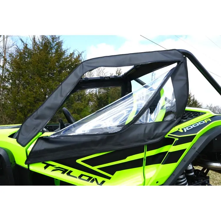 Seizmik Upper Soft Doors With Zipper – Fits Honda Talon 1000X / 1000R (2019–2024) – Marine‑Grade Canvas & Aqua‑View Vinyl 1