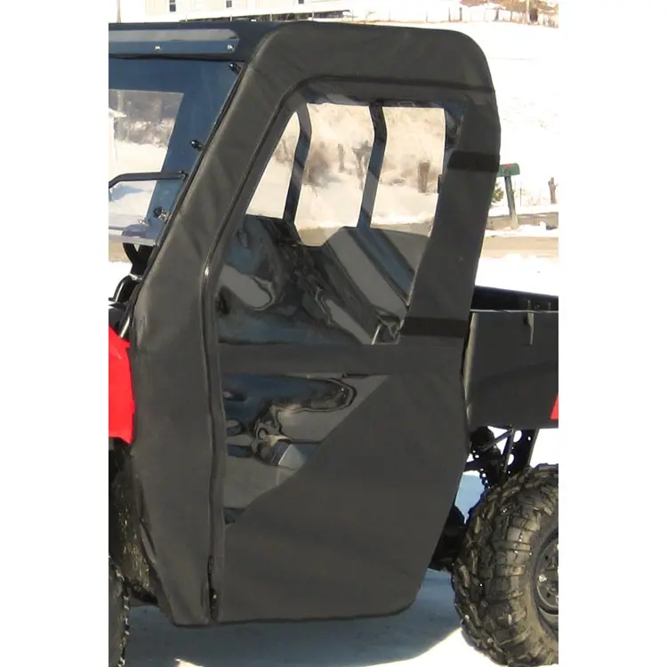 Seizmik Full Soft Doors With Zipper – Fits Mid‑Size Polaris Ranger 400 / 500 / 570 / 800 (2010–2014) – Marine‑Grade Canvas & Aqua‑View Vinyl 1