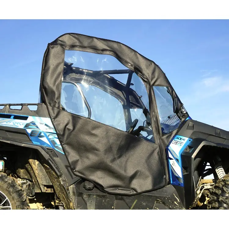 Seizmik Full Soft Doors With Zipper – Fits Cfmoto Zforce 500 / 800 / 1000 (2014–2022) – Marine‑Grade Canvas & Aqua‑View Vinyl 1
