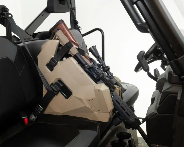 Seizmik 07500 + 07501 Icos 2 Ar Combo Kit – In‑Cab On‑Seat Gun Holder With Pistol & Magazine Holster Add‑On – Holds Ars, Long Guns, Pistols & Magazines 2