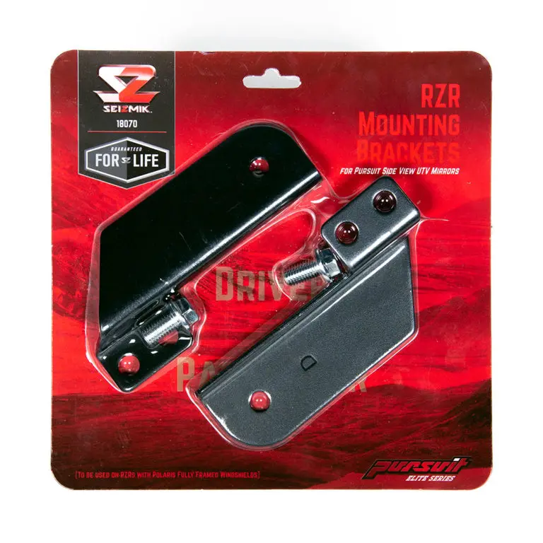 Seizmik Pursuit Steel Mirror Mounts Extension Brackets For Polaris Rzr 900 1000 Turbo 1