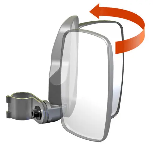 Utv Side View Mirror (Pair – Abs) – 1.5″ Round Tube Kubota Rtv 500 Cub Cadet Volunteer 1