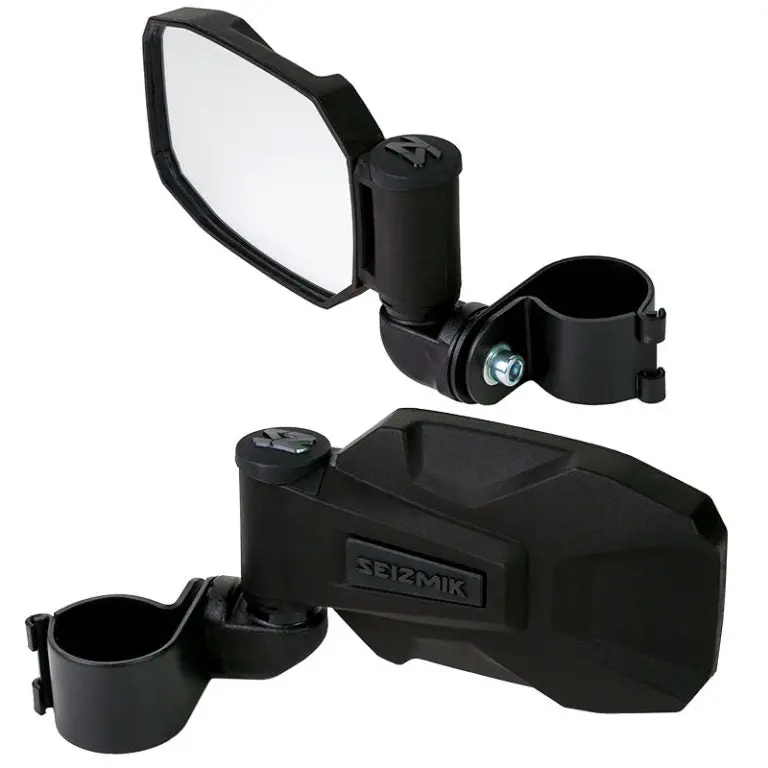 Strike Side View Mirror Set (Pair – Abs) –2″ Round Tube With Bonus Color Cap / Seal Kit 1