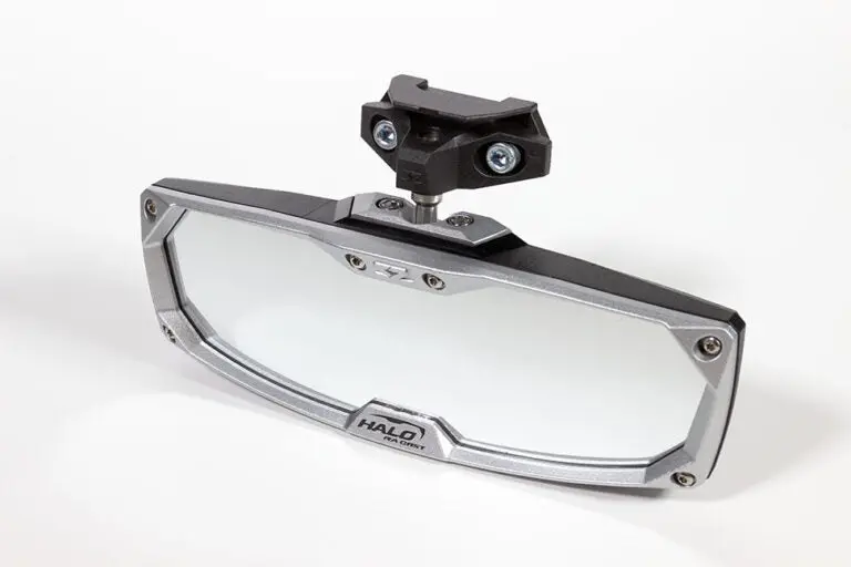 Halo-Ra Cast Utv Rearview Mirror With Cast Aluminum Bezel Polaris Rzr Pro Xp Choose Trim Color 1