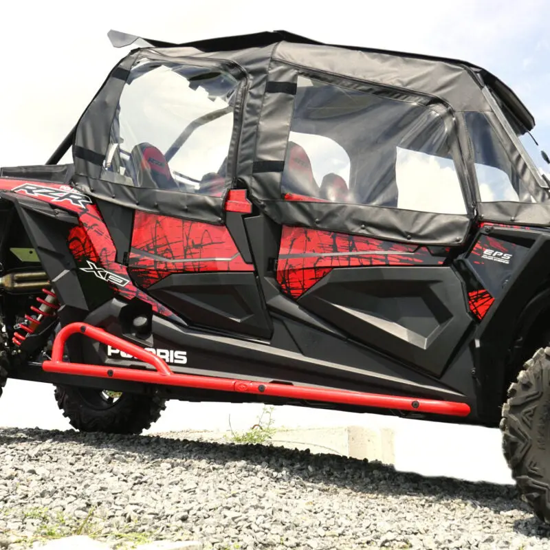 Seizmik Soft Upper Doors, Middle & Rear Window & Roof Cab Enclosure – Fits Polaris Rzr Xp 4 1000 / Xp 4 Turbo (2014–2025) – Zippered Windows & Marine‑Grade Canvas 1