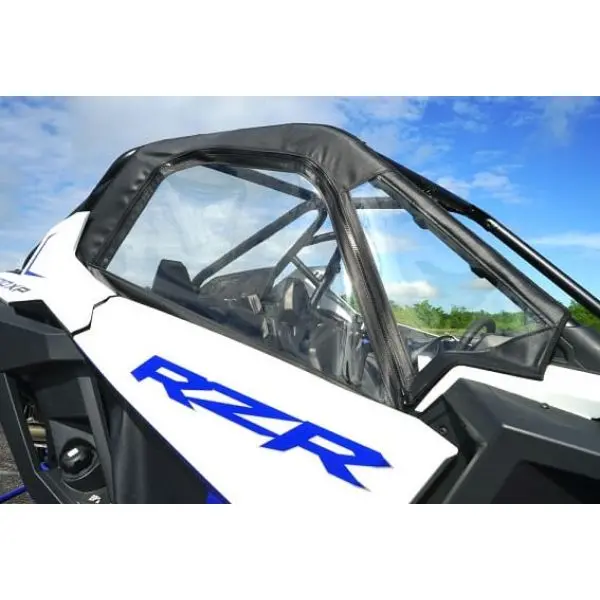 Seizmik Upper Soft Doors With Zipper – Fits Polaris Rzr Pro Xp / Pro R / Pro S (2020–2026) – Marine‑Grade Canvas & Aqua‑View Vinyl 1