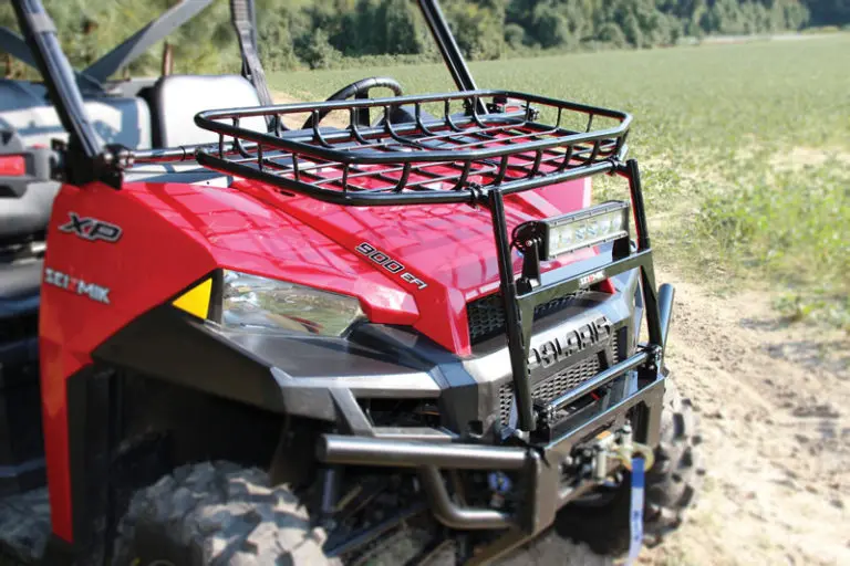Seizmik 08071 Hood Rack – Polaris Ranger Full‑Size Pro‑Fit 570/900/1000 (2013–2019) – Steel 2‑Piece Cargo Rack 1