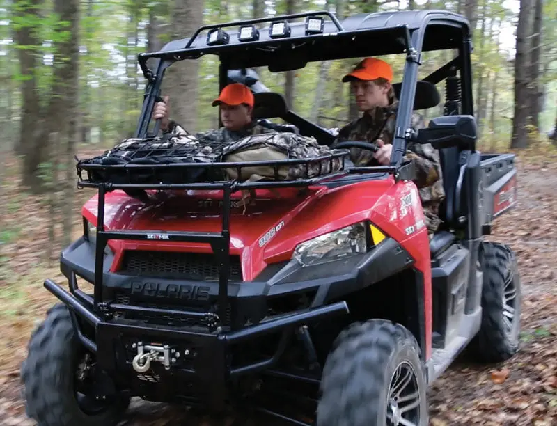 Seizmik 08071 Hood Rack – Polaris Ranger Full‑Size Pro‑Fit 570/900/1000 (2013–2019) – Steel 2‑Piece Cargo Rack 2
