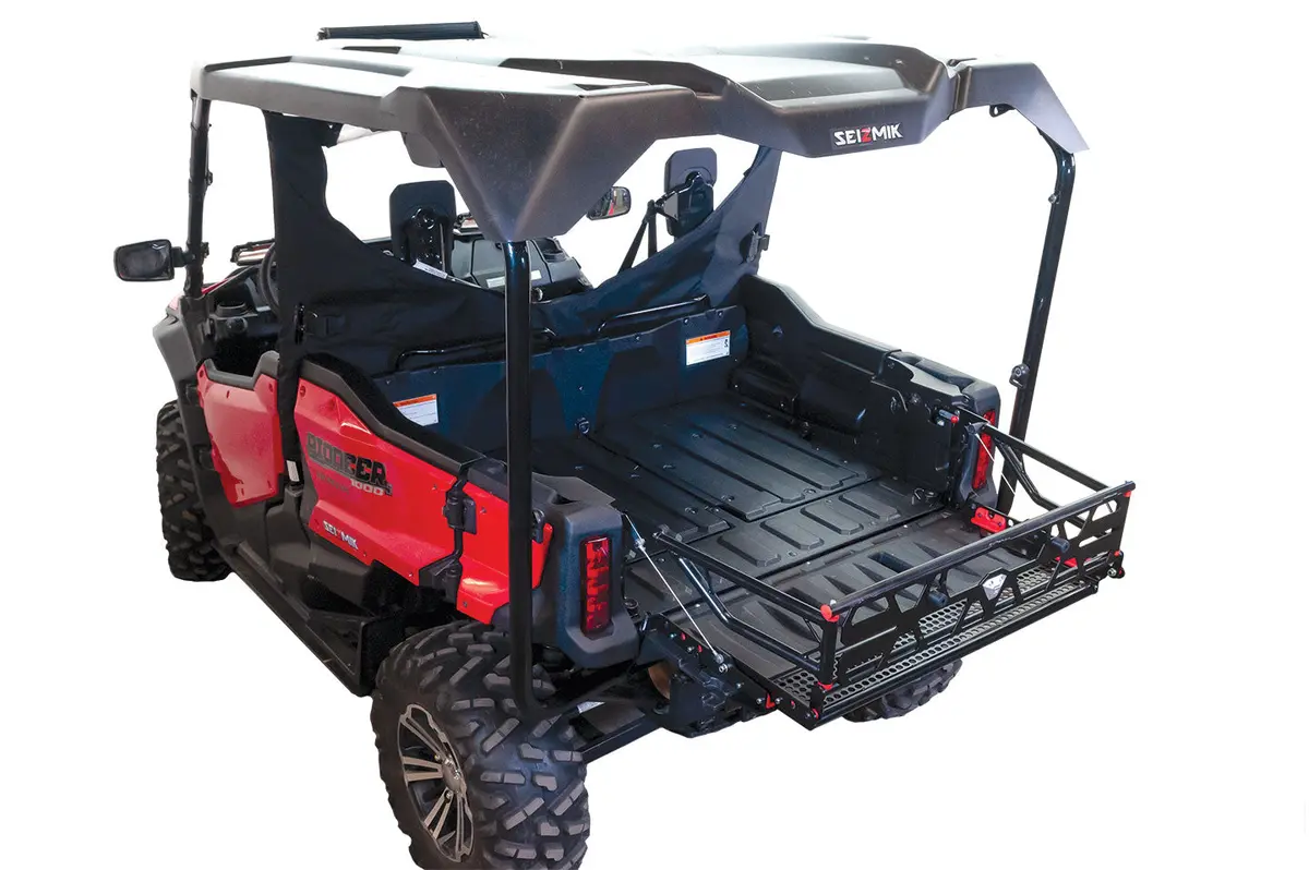 Seizmik 05010 Cargo X10d Bed Extender – Fits Honda Pioneer 1000‑5 & 700‑4 (2016–2025) – Heavy‑Duty Steel Bed Extender 1