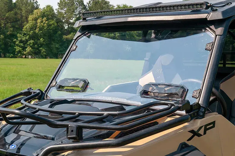 Seizmik Toolless Vented Windshield 2016-Up Polaris General 1000 Xp Profit Uv Resistant Polycarbonate 1