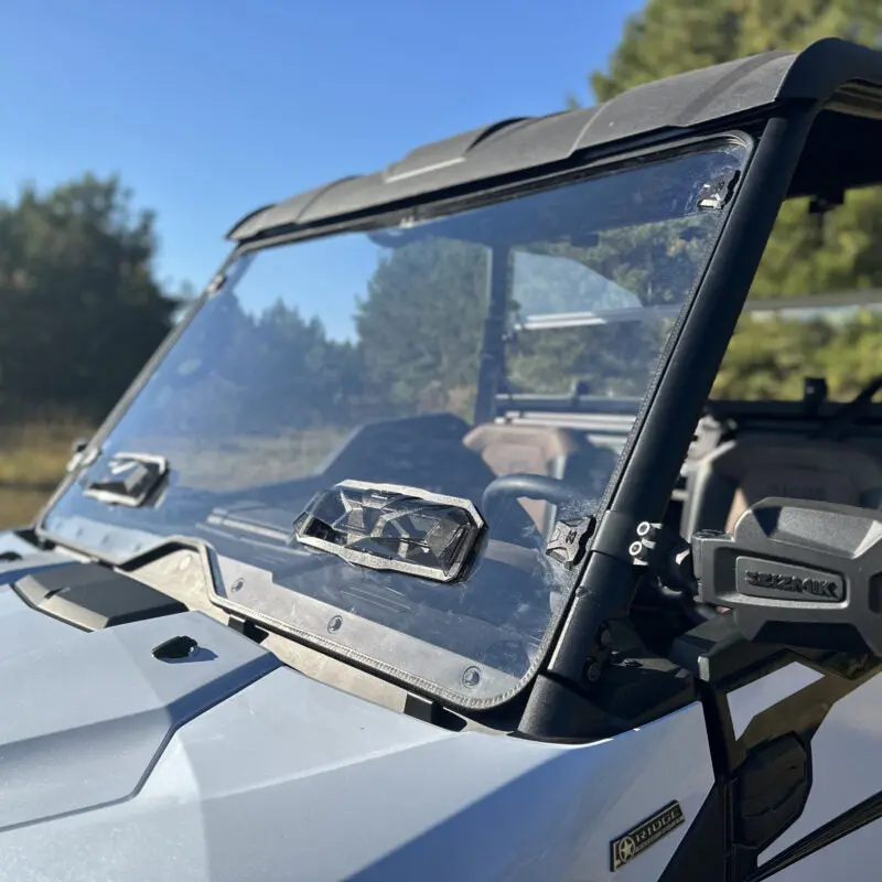 Seizmik Toolless Versa-Vent Uv Resistant Polycarbonate Windshield Kit For Kawasaki Ridge 1