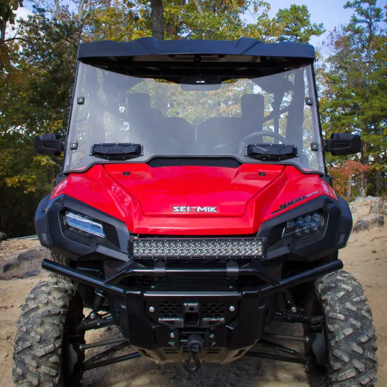 Seizmik Versa‑Vent Windshield (Scratch‑Resistant Poly) – Honda Pioneer 1000 – Part #25032 1