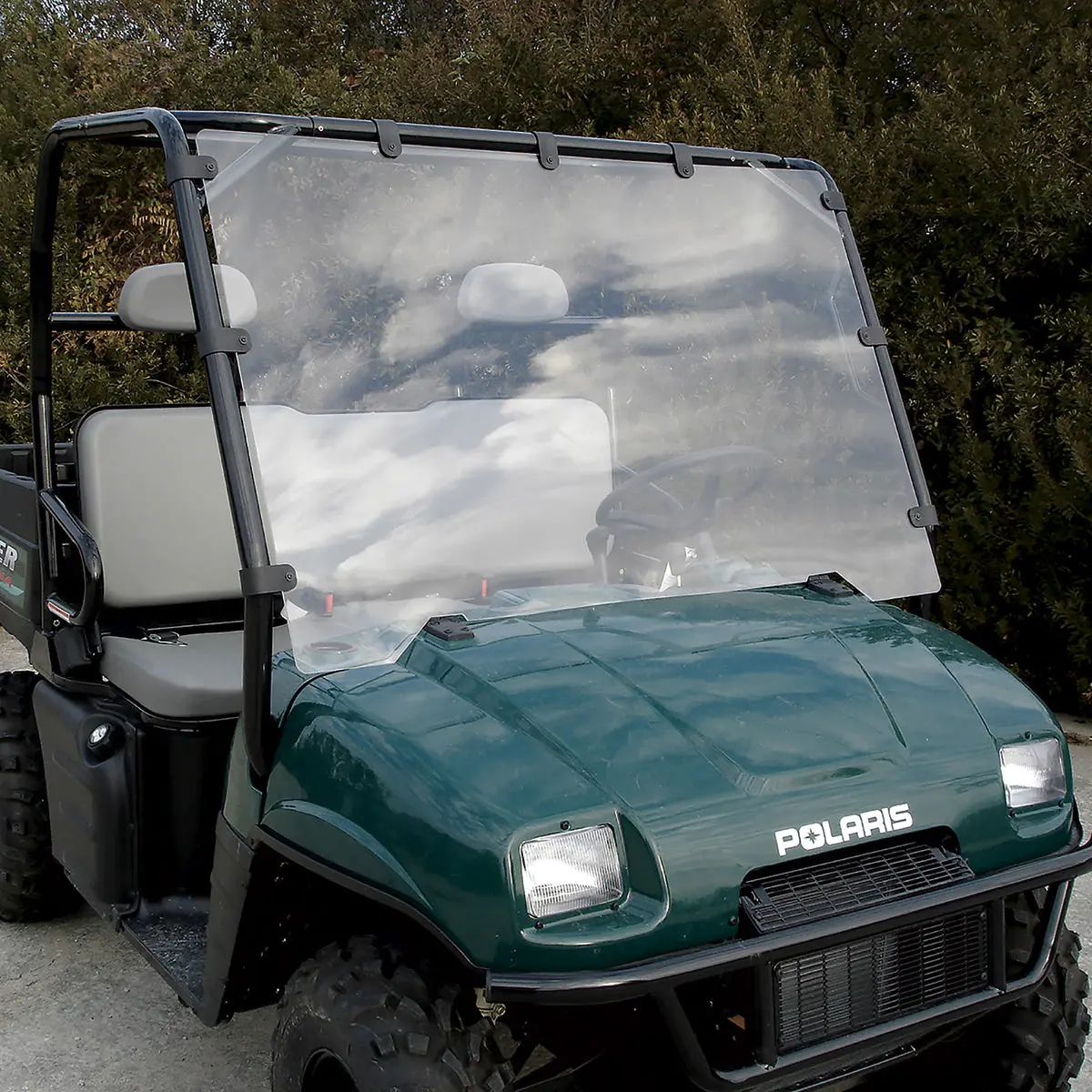 Seizmik Full Windshield (Uv‑Resistant Poly) – Polaris Ranger 2002–2008 Round Tube – Part #23018 1