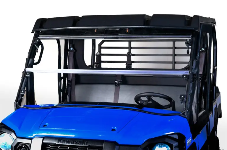 Seizmik Versa‑Fold Windshield (26095) – Kawasaki Mule Pro Fx & Fxt – Scratch‑Resistant Polycarbonate 1