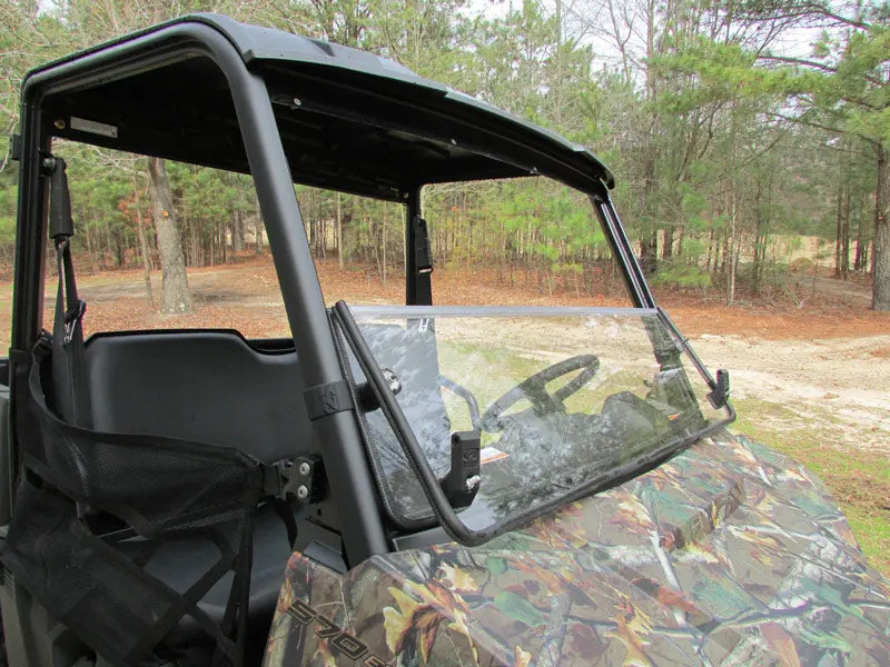 Seizmik Versa‑Fold Windshield (Uncoated Poly) – Polaris Mid‑Size Ranger 570 / 500 Pro‑Fit 2015+ – Part #24003 2