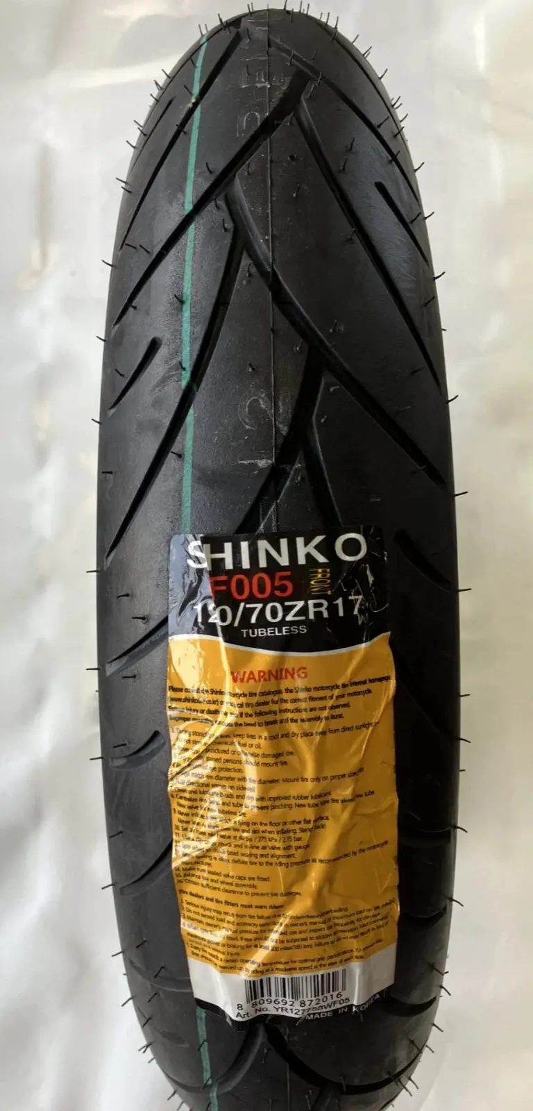Shinko 120/70Zr17 Sport Motorcycle Tire 120/70-17 Front 120-70-17 005 Advance 1