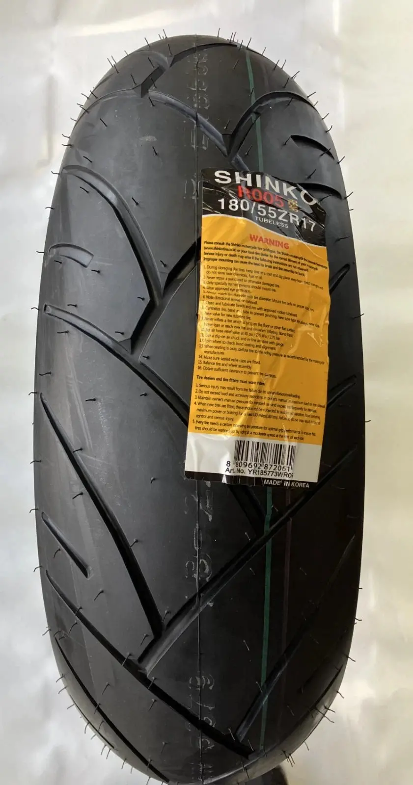 Shinko 180/55Zr17 Sport Rear Tire Motorcycle 005 Advance 180 55 17 Back 1