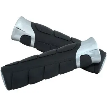Show Chrome Accessories Street Motorcycle Solace Grips For 7/8" Or 1" Handlebars 1