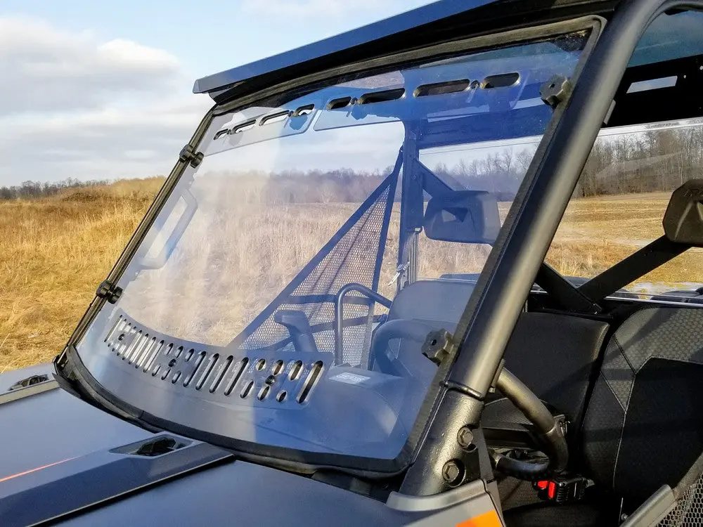 Polaris Ranger Full-Size Pro-Fit Cage Xp900 Xp 900 2013-2025 Scratch Resistant Multi-Vent Windshield By Spike 1
