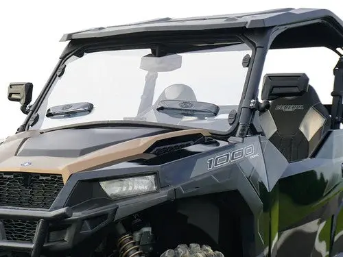 Spike Power Sports Trr Vented Front Windshield – Hard‑Coated Polycarbonate – Fits Polaris General 1000 / General‑4 / General Xp (2016–2021+) 1