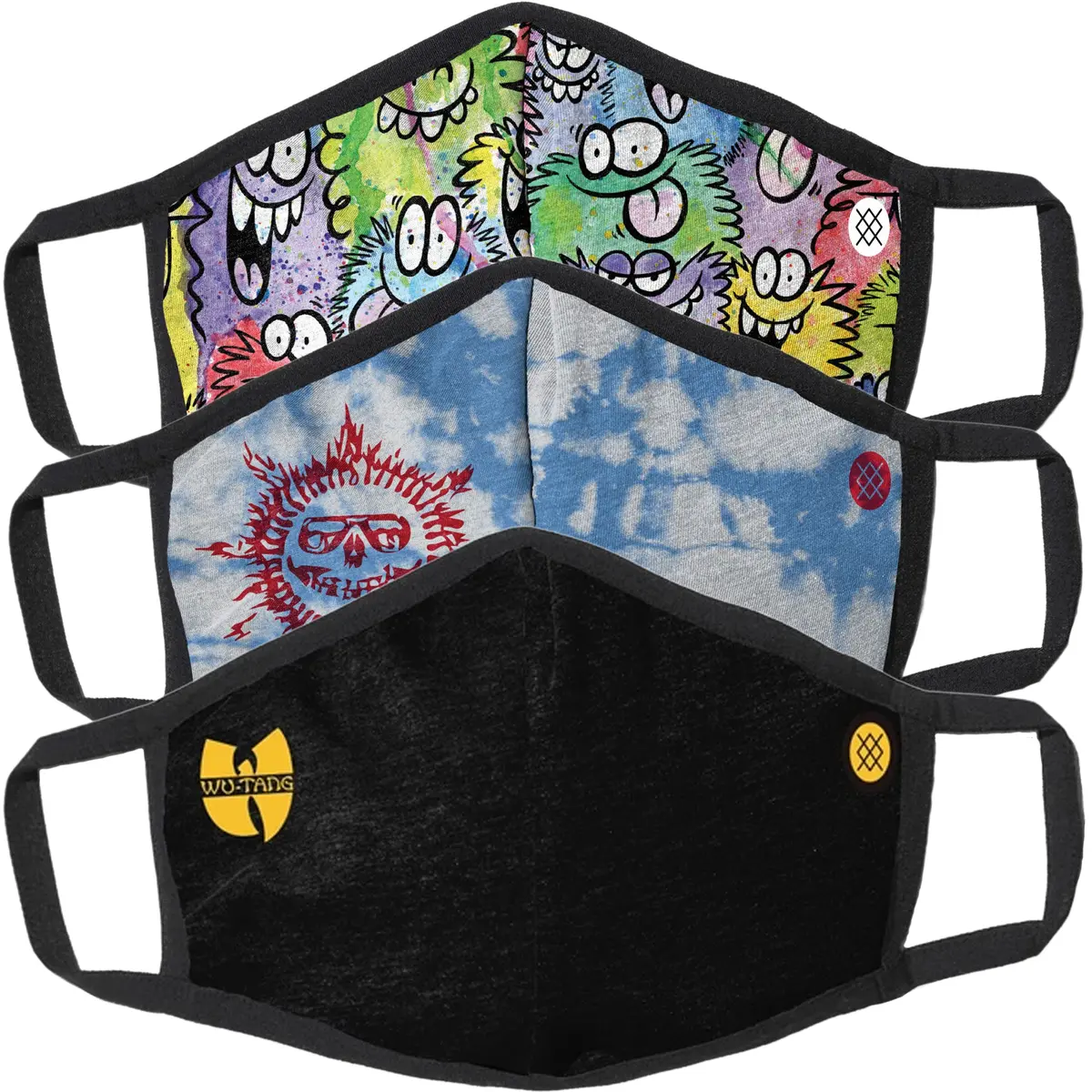Stance Reversible Graphic Face Masks (3 Pack) 1