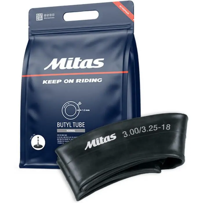 Mitas 70001361 Standard Duty Motorcycle Dirtbike Tubes Inner Tube - 80/100-21 / 90/80-21 / 2.50-21 / 2.75-21 / 3.00-21 / 100/80-21 / 3.25-21 / 80/90-21 / 3.60-21 / 90/90-21 / 90/100-21- 21" - Tr-6 - Center Metal Valve 1