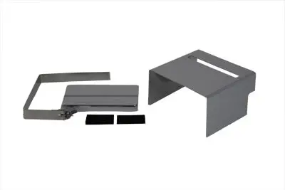 Chrome Slotted Battery Cover Top, Side, Stainless Steel Strap Kit Fits Harley Fx 1971-1978 Xlch 1970-1978 1