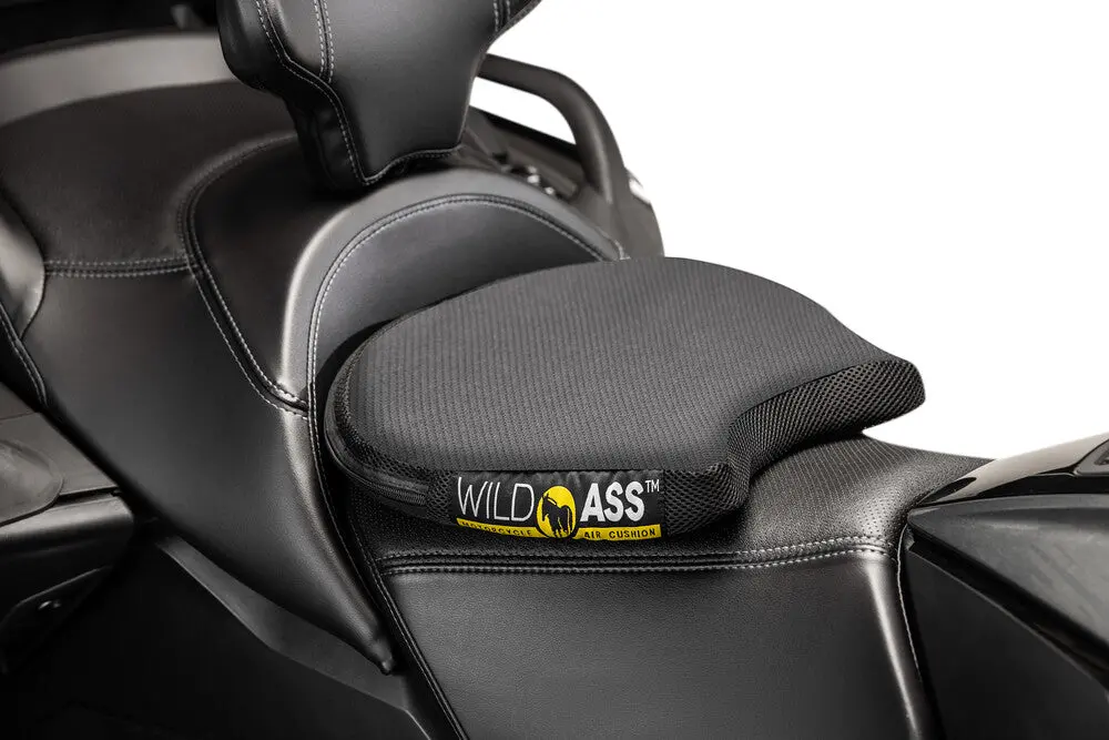 Wild Ass Motorcycle Cruiser Harley Air Seat Cushion Pad Smart Lite Black 1
