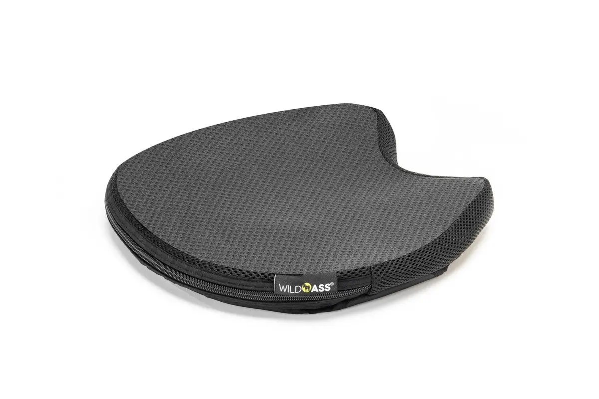 Wild Ass Motorcycle Seat Cushion Pad Harley Cruiser Touring Saddle Classic Black Medical‑Grade Neoprene 1
