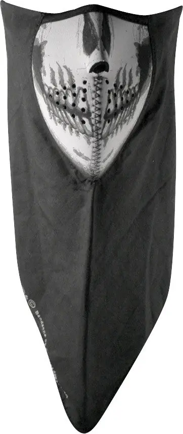 Zan Headgear Wneo113 Neodanna – Skull Neoprene Bandanna Face Mask 1