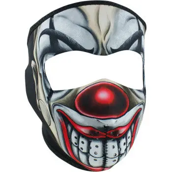 Zan Headgear Neoprene Full Face Mask Windproof Adult One Size Nylon Bound Edges Hook Loop Closure Helmet Compatible Adventure Street Off Road Choose Design 3
