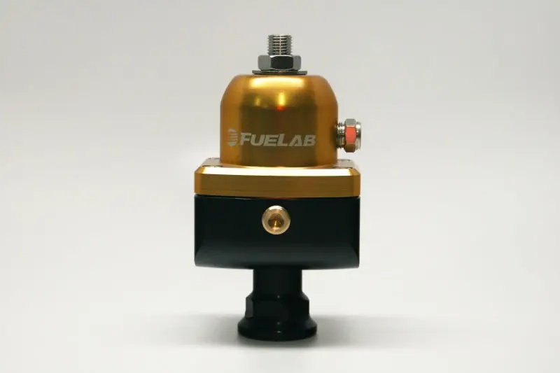 Fuelab 555 Adjustable Fuel Pressure Regulator – Gold Anodized, 10–25 Psi, Dual -8An Outlets 1