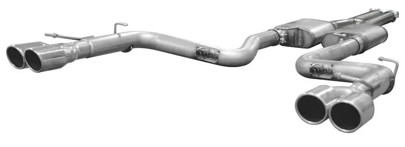 Afe Machforce Xp Stainless Steel Muffler — 5" Inlet/Outlet, 8" Diameter, 409 Ss Construction 1