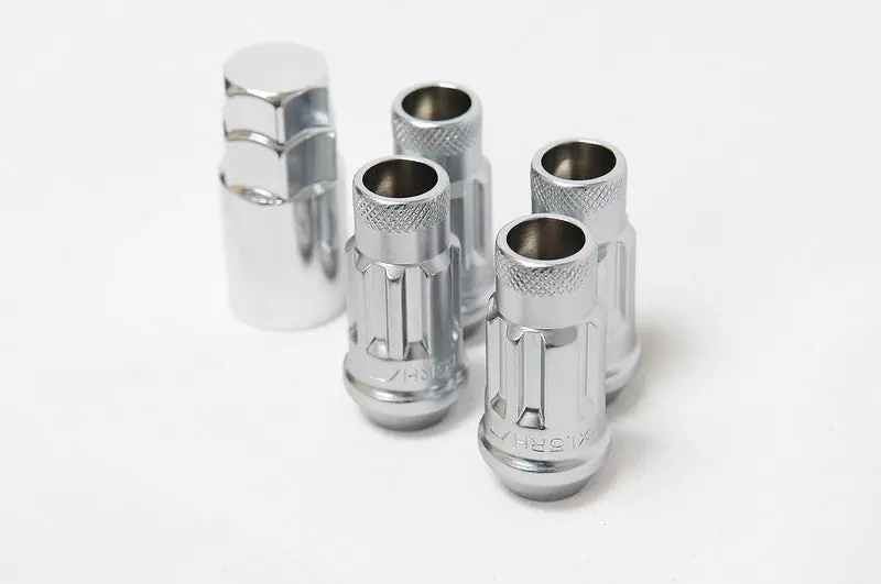 Wheel Mate 12X1.50Mm Silver Open-End Locking Lug Nuts – 4-Piece Set With 48Mm Seat 1