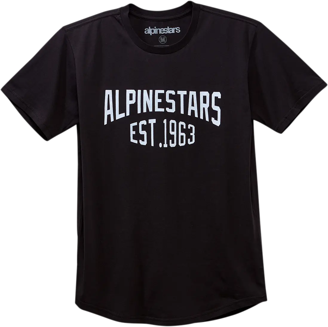 Alpinestars Arched Premium Cotton T-Shirt — Black, Large (Model 12307150810L) 1