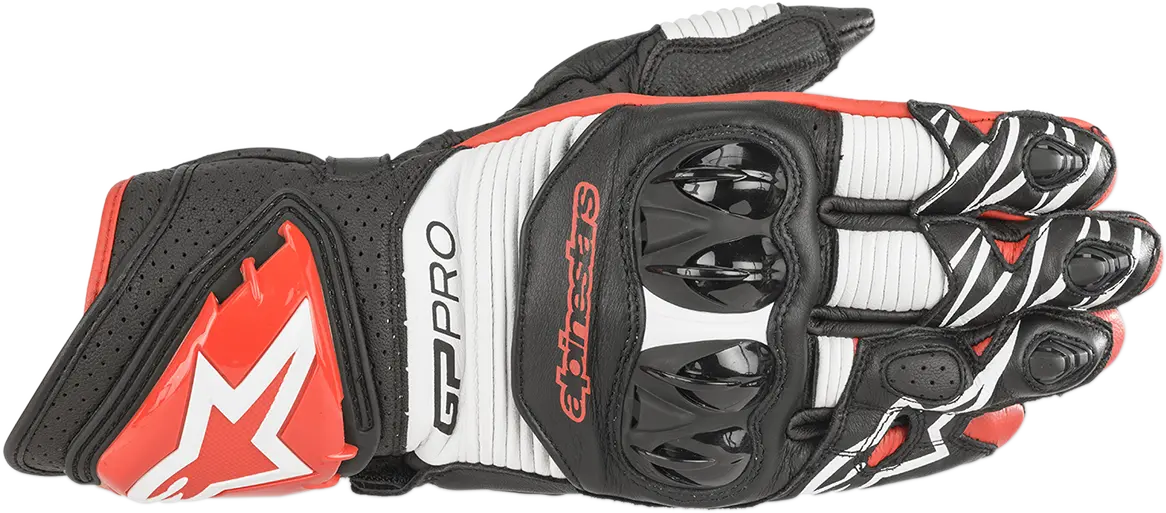 Alpinestars Gp Pro R3 Racing Gloves – Black/White/Red, Size 3Xl (Model 3556719-13043Xl) 1