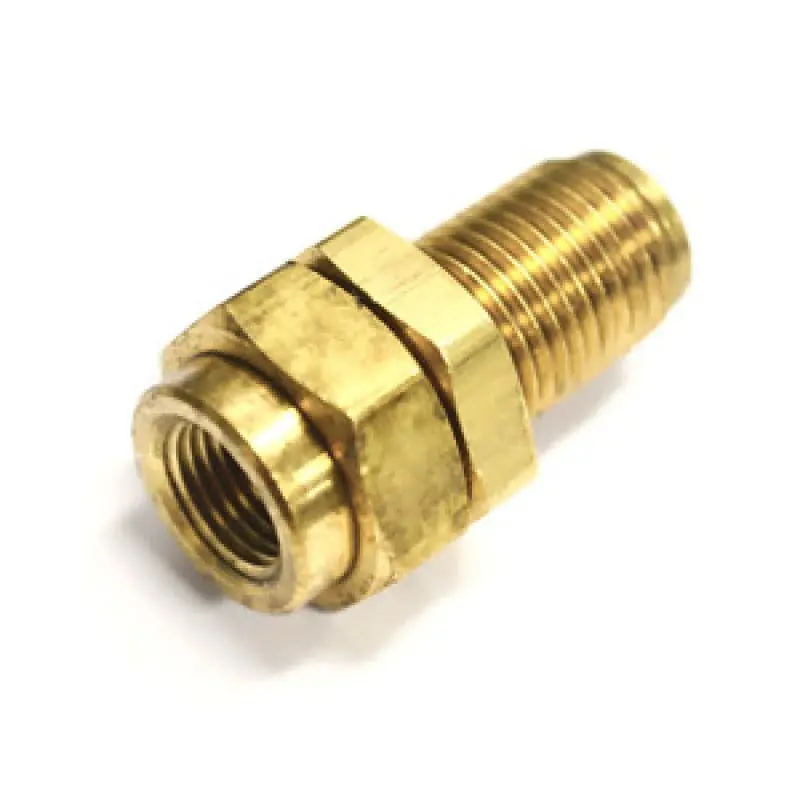 Ridetech 1/8" Npt To 1/4" Airline Bulkhead Fitting – Aluminum Air Line Adapter 1